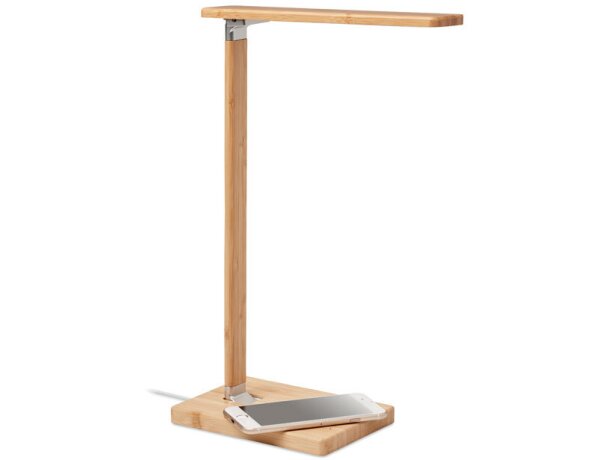 Lampara sobremesa cargador 10 W Neat Light Madera detalle 1