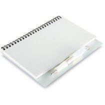 Libreta A5 con bolígrafo y tapas duras personalizada violeta Libreta A5 con bolígrafo y tapas duras personalizada violeta