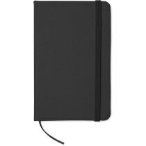 Cuaderno tamaño A6 con hojas rayadas personalizado negro Cuaderno tamaño A6 con hojas rayadas personalizado negro