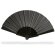 Abanico plegable personalizado PET resistente negro azul 43 cm