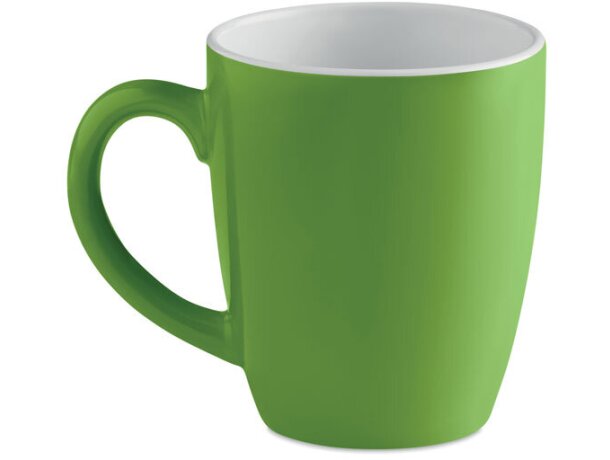 Tazas personalizadas de color de cerámica Colour Trent Verde detalle 2