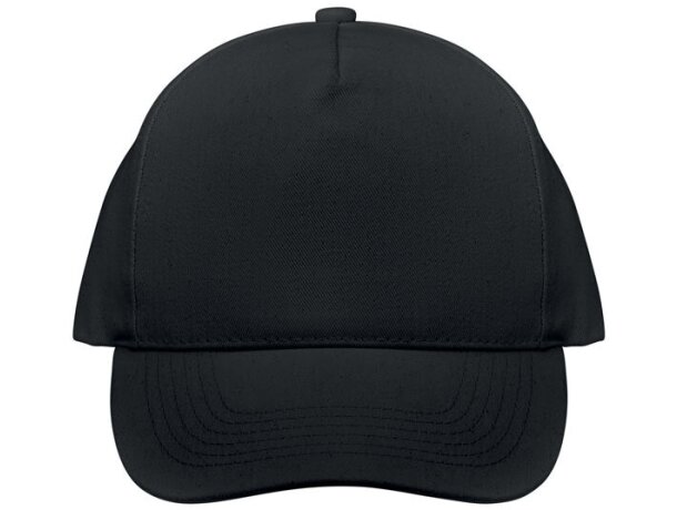 Gorra béisbol de alg. orgánico Bicca Cap Negro detalle 3