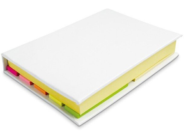 Kit de notas personalizado adhesivas personalizado y marcadores blanca con logo