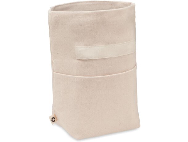 Bolsas térmicas con cierre rolltop y asa de transporte algodón reciclado Recoba Beige detalle 2