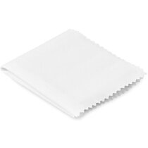 Toallita de microfibra para pantallas y gafas personalizada blanca Toallita de microfibra para pantallas y gafas personalizada blanca