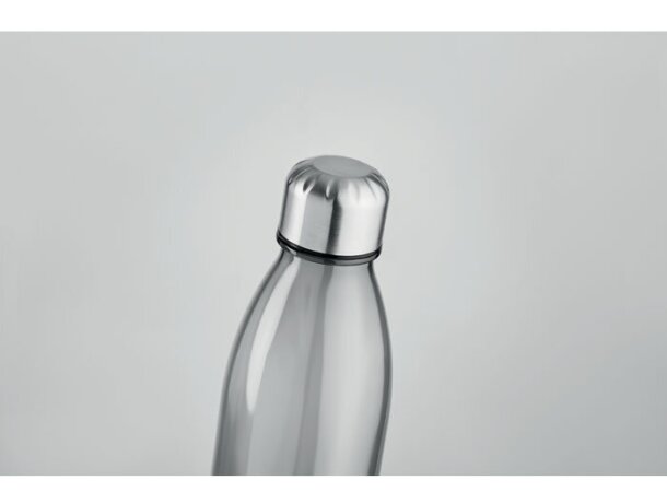 Botella De Tritán Gris transparente detalle 3