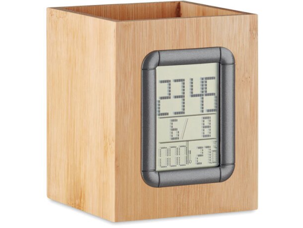 Porta bolígrafos bambú Manila personalizado