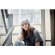 Gorros invierno unisex en suave poliéster elástico rPET Blanco/negro detalle 3
