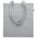 Bolsa de la compra 100% algodón asas largas 140 g/m2 Gris claro