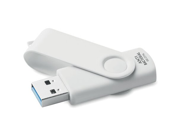USB antibacterial de 16 GB Tech Clean Blanco detalle 3