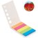 Notas adhesivas de colores con tapa con semillas
