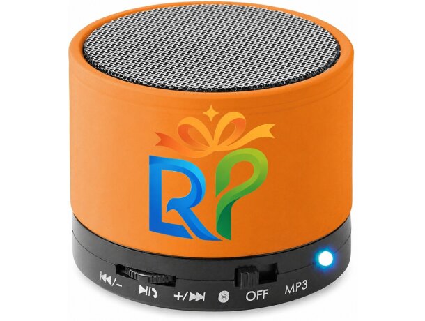 Altavoces personalizados Round Bass Bluetooth con radio FM detalle 1