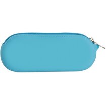 Neceser de silicona con cremallera barato azul Neceser de silicona con cremallera barato azul