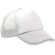 Gorra con rejilla trasera en colores combinados blanca