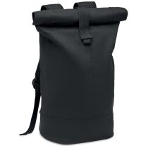 Mochila deportiva canvas lavado negro Zurich Roll