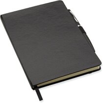 Cuaderno A5 con bolígrafo a juego barato negro Cuaderno A5 con bolígrafo a juego barato negro