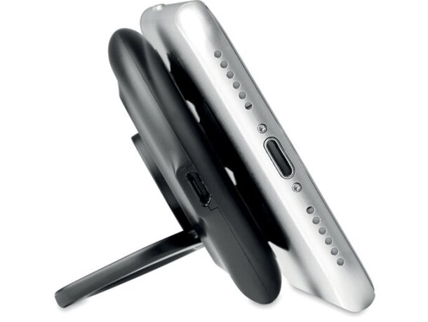 Cargador wireless Power Lang Negro detalle 2