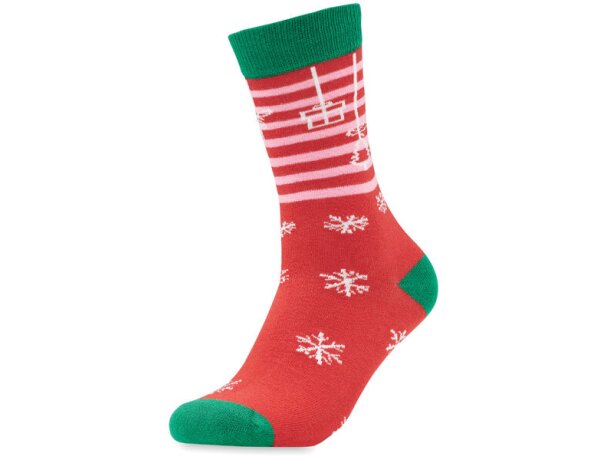Par de calcetines de Navidad L Joyful L Verde detalle 14
