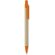 boligrafo biodegradable con clip personalizado naranja