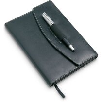 Portafolios A5 con bolígrafo incluido negro