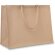 Bolsa de yute publicitaria beige asas algodón interior laminado