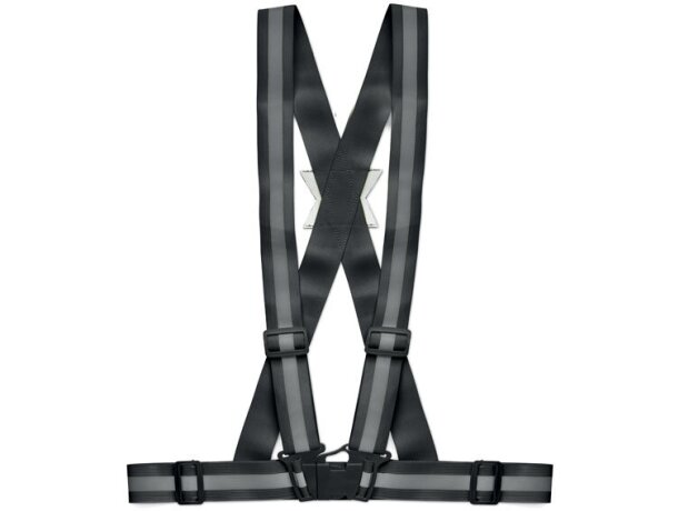 Chaleco reflectante Allvisible PET ajustable negro verde neón Verde fluorescente detalle 4