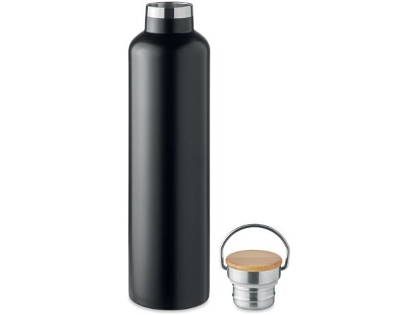 Botella de doble pared 1L Helsinki Large Negro detalle 3