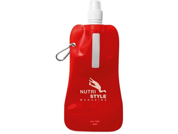 Botellas baratas Gates en pet antifugas 480ml personalizada rojo transparente