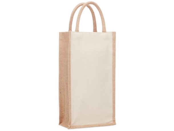 Bolsa para vino Campo Di Vino Duo Beige detalle 1