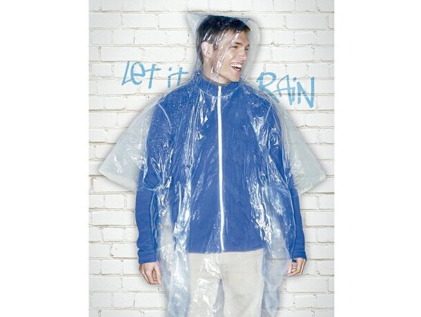 Impermeable plegado de colores