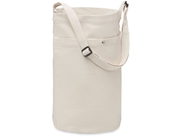 Bolsa bandolera canvas 270 gr Bimba Beige detalle 4