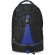 Mochila bicolor con cuerda frontal azul grabada