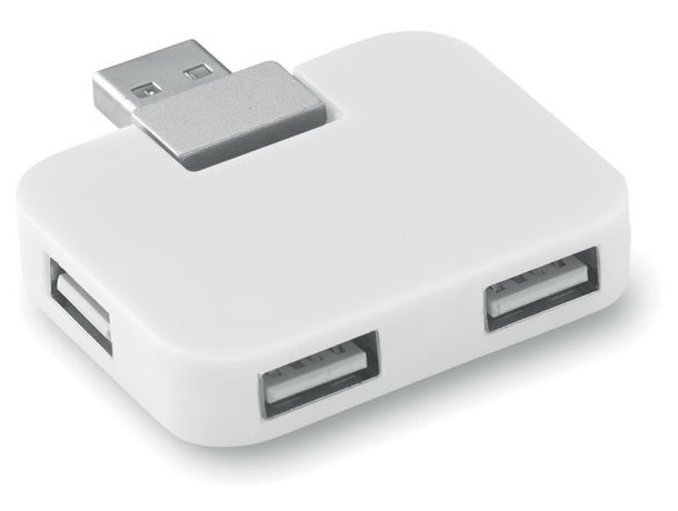 Hub Usb 4 Puertos Blanco detalle 1