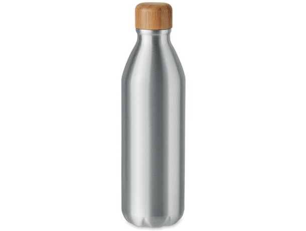 Botella aluminio 550 ml Asper Plateado mate detalle 2