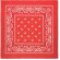 Pañuelo de cabeza 90 gr/m² Bandida Rojo detalle 8