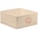 Caja plegable de algodón con bolsa de cierre de cuerdas Beige detalle 5