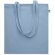 Bolsa algodón asas largas orgánico 180 g/m2 Onel Azul celeste