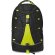 Mochila bicolor con cuerda frontal personalizada verde lima