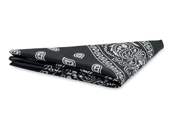 Pañuelo de cabeza 90 gr/m² Bandida Negro detalle 2