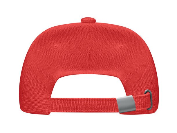 Gorra béisbol de alg. orgánico Bicca Cap Rojo detalle 9