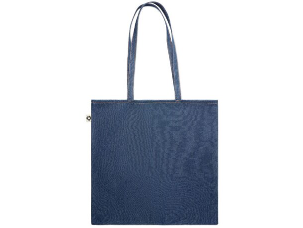 Bolsa de la compra algodón reciclado 250 g/m2 Style Tote Azul detalle 2