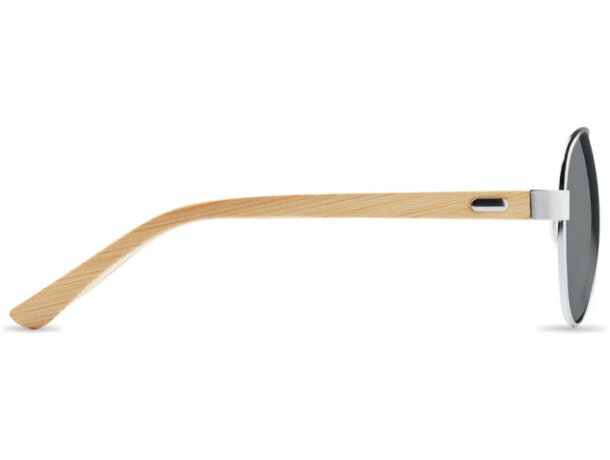 Gafas de sol personalizadas con uv400 bambu Honiara Negro detalle 3