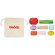Juego de habilidad de rocas de madera de colores variados Beige detalle 5