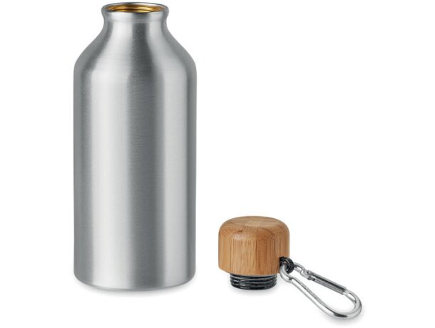 Botella de aluminio 400 ml Amel Plateado mate detalle 2