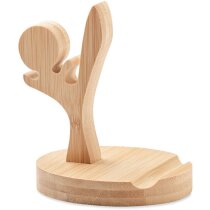 Soporte de bambú para teléfono Kunfu