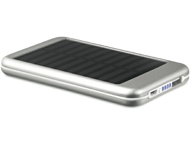 Powerbank recargable solar de 4000 mah con logo