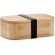 Fiambrera bambú natural 1000 ml con tapa de madera