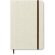 Cuaderno personalizado A5 canvas 96 hojas banda elástica beige