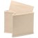 Caja plegable de algodón con bolsa de cierre con cuerdas Beige detalle 2