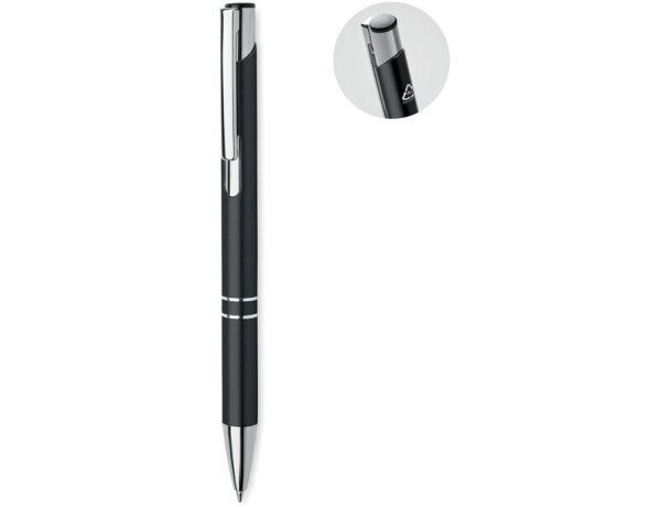 Bolígrafos de publicidad DONA aluminio reciclado mate azul Azul real detalle 17